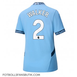 Manchester City Kyle Walker #2 Replika Hemmatröja Damer 2024-25 Kortärmad